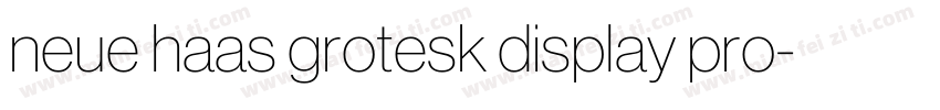 neue haas grotesk display pro字体转换